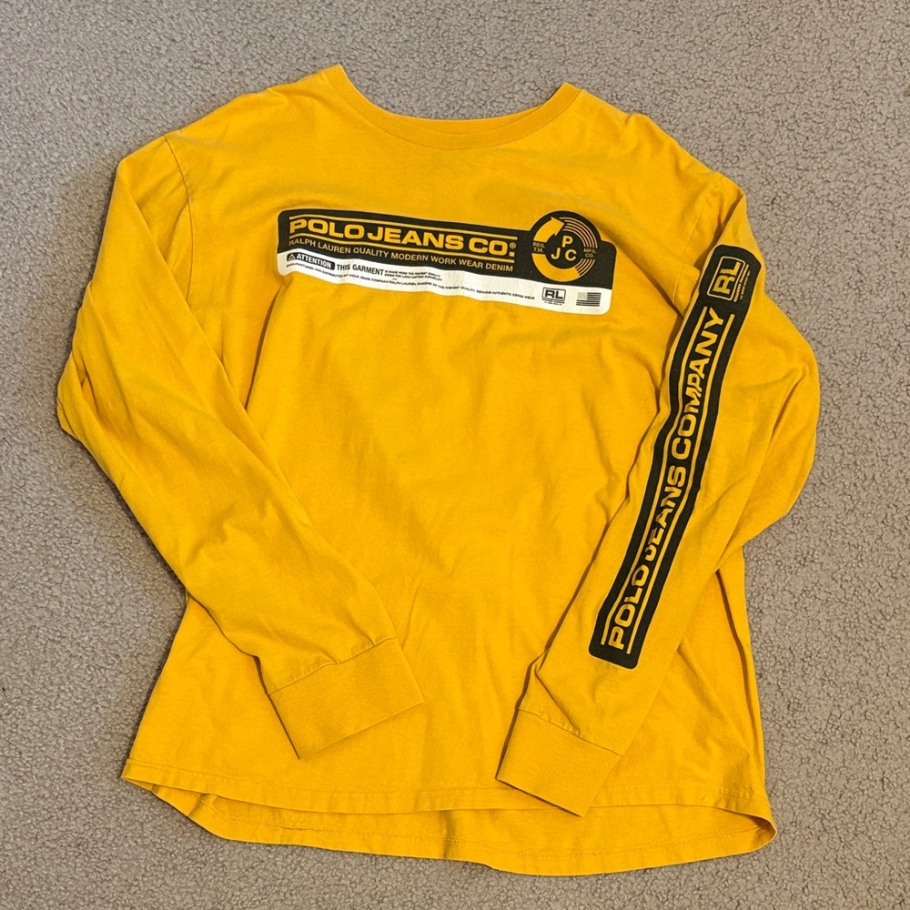 Ralph Lauren Yellow Long Sleeve Tee